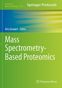 Couverture cartonnée Mass Spectrometry-Based Proteomics de 