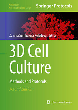 Livre Relié 3D Cell Culture de 