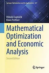 Fester Einband Mathematical Optimization and Economic Analysis von Mikulá Luptá ik, Klaus Prettner