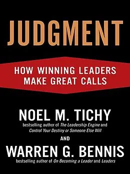 E-Book (epub) Judgment von Noel M. Tichy, Warren G. Bennis