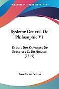 Couverture cartonnée Systeme General De Philosophie V1 de Aime Henri Paulian