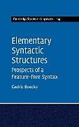 Livre Relié Elementary Syntactic Structures de Cedric Boeckx