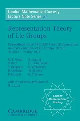 E-Book (pdf) Representation Theory of Lie Groups von M. F. Atiyah