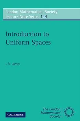 E-Book (pdf) Introduction to Uniform Spaces von I. M. James