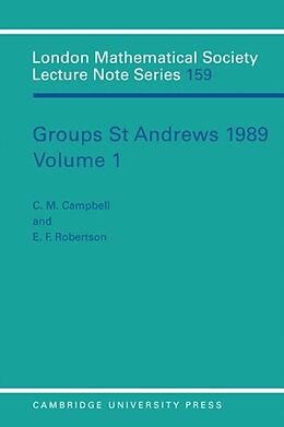 E-Book (pdf) Groups St Andrews 1989: Volume 1 von 