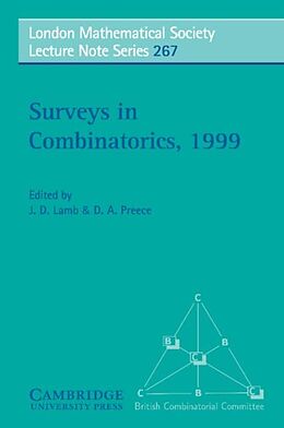 eBook (pdf) Surveys in Combinatorics, 1999 de 