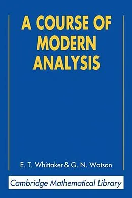 E-Book (pdf) Course of Modern Analysis von E. T. Whittaker