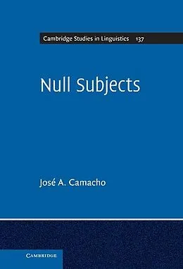 E-Book (epub) Null Subjects von Jose A. Camacho