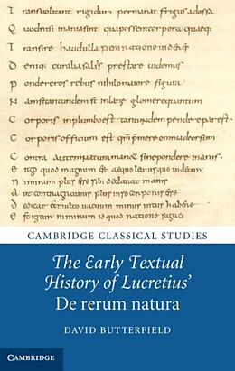E-Book (pdf) Early Textual History of Lucretius' De rerum natura von David Butterfield