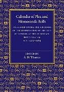 Kartonierter Einband Calendar of Plea and Memoranda Rolls von A. H. Thomas