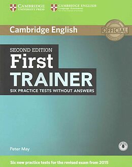 Couverture cartonnée First Trainer Six Practice Tests without Answers de Peter May