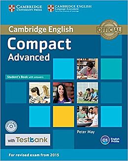 Couverture cartonnée Compact Advanced Student Book with Answers, CD-ROM and Testbank de Peter May