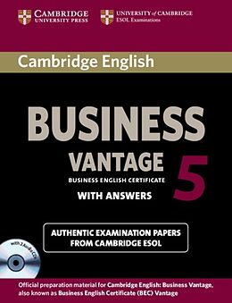 Couverture cartonnée Cambridge English Business 5. Vantage. Self-study with answere de Cambridge ESOL