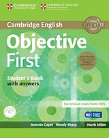 Kartonierter Einband Objective First Student Book with Answers, CD-ROM and Class Audio CDs von Annette ; Sharp, Wendy Capel