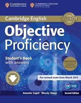Couverture cartonnée Objective Proficiency. Student's Book with answers de Annette Capel, Wendy Sharp