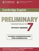 Kartonierter Einband Cambridge English Preliminary 7 von Cambridge ESOL