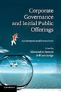 Kartonierter Einband Corporate Governance and Initial Public Offerings von Alessandro (Universita Degli Studi DI Nap Zattoni