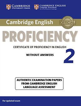 Couverture cartonnée Cambridge English Proficiency 2 Student's Book without Answers de Cambridge ESOL