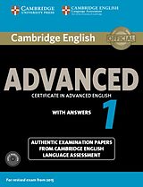 Kartonierter Einband Cambridge English Advanced 1. Student's Book Pack with Answers von Cambridge ESOL