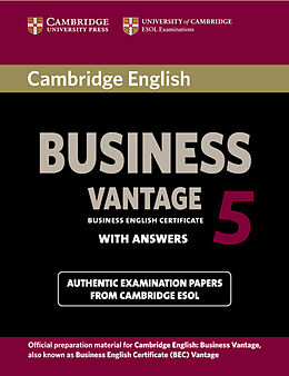 Kartonierter Einband Cambridge English Business Vantage 5. Student's Book von Cambridge ESOL