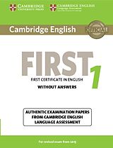 Broché First 1 Student Book de Cambridge ESOL