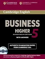 Kartonierter Einband Cambridge BEC 5 Higher Student Pack : Student Book with Answers and von Cambridge Esol