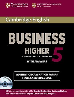 Couverture cartonnée Cambridge English Business Higher 05. With Answers de Cambridge ESOL