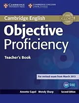 Kartonierter Einband Objective Proficiency Teacher's Book von Capel Annette, Sharp Wendy