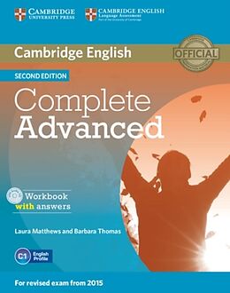 Couverture cartonnée Complete Advanced Workbook With Answers and CD Audio de Laura, Thomas, Barbara Matthews