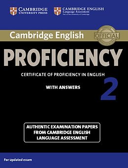 Couverture cartonnée Cambridge English Proficiency 2. Student's Book with Answers de Cambridge ESOL