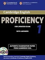 Kartonierter Einband Cambridge English Proficiency 1 for Updated Exam Self-Study Pack (Student's Book with Answers and Audio CDs (2)) von Cambridge ESOL