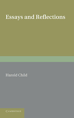 Couverture cartonnée Essays and Reflections de Harold Child