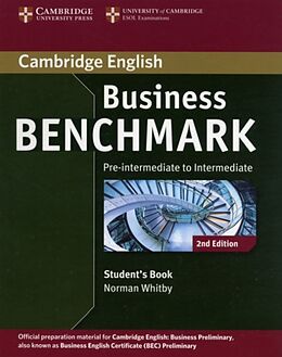 Couverture cartonnée Business Benchmark Pre-intermediate to Intermediate Business Preliminary Student's Book de Norman Whitby