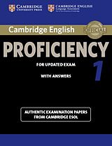 Kartonierter Einband Cambridge English Proficiency 1. Student's Book with answers von CAMBRIDGE ESOL