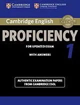 Kartonierter Einband Cambridge English Proficiency 1 Student Book with Answers von CAMBRIDGE ESOL