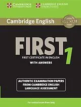 Kartonierter Einband Cambridge English First 1 for Revised Exam from 2015 Student's Book with Answers von Cambridge ESOL