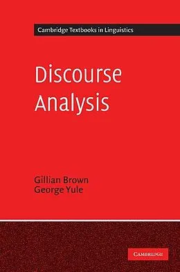 E-Book (epub) Discourse Analysis von Gillian Brown