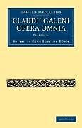 Couverture cartonnée Claudii Galeni Opera Omnia de Karl Gottlob Kuhn