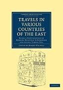 Couverture cartonnée Travels in Various Countries of the East de Robert Walpole