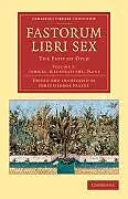 Taschenbuch Fastorum Libri Sex: Volume 5, Indices, Illustrations, Plans von Ovid
