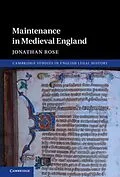 E-Book (pdf) Maintenance in Medieval England von Jonathan Rose