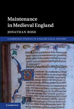 E-Book (pdf) Maintenance in Medieval England von Jonathan Rose