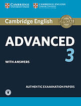 Kartonierter Einband Cambridge English Advanced 3 Student's Book with Answers with Audio von Cambridge ESOL