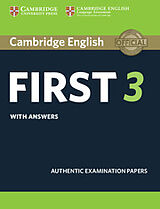 Kartonierter Einband Cambridge English First 3 Student's Book with Answers von Cambridge ESOL