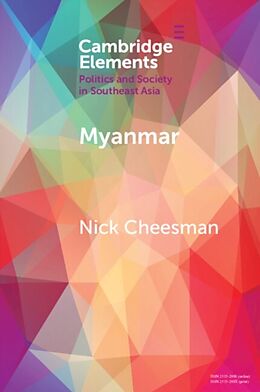 Couverture cartonnée Myanmar de Nick Cheesman