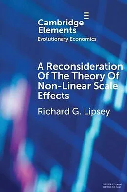 E-Book (pdf) Reconsideration of the Theory of Non-Linear Scale Effects von Richard G. Lipsey