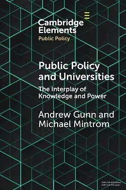 E-Book (epub) Public Policy and Universities von Andrew Gunn