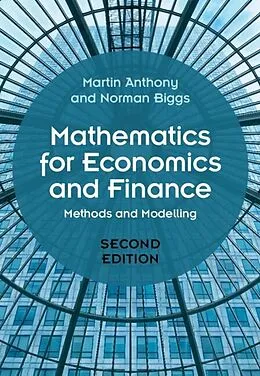 E-Book (epub) Mathematics for Economics and Finance von Martin Anthony, Norman Biggs