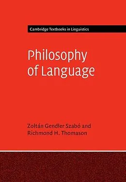 E-Book (epub) Philosophy of Language von Zoltan Gendler Szabo