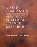 PDF Stata Companion for the Third Edition of The Fundamentals of Political Science Research von Paul M. Kellstedt, Guy D. Whitten